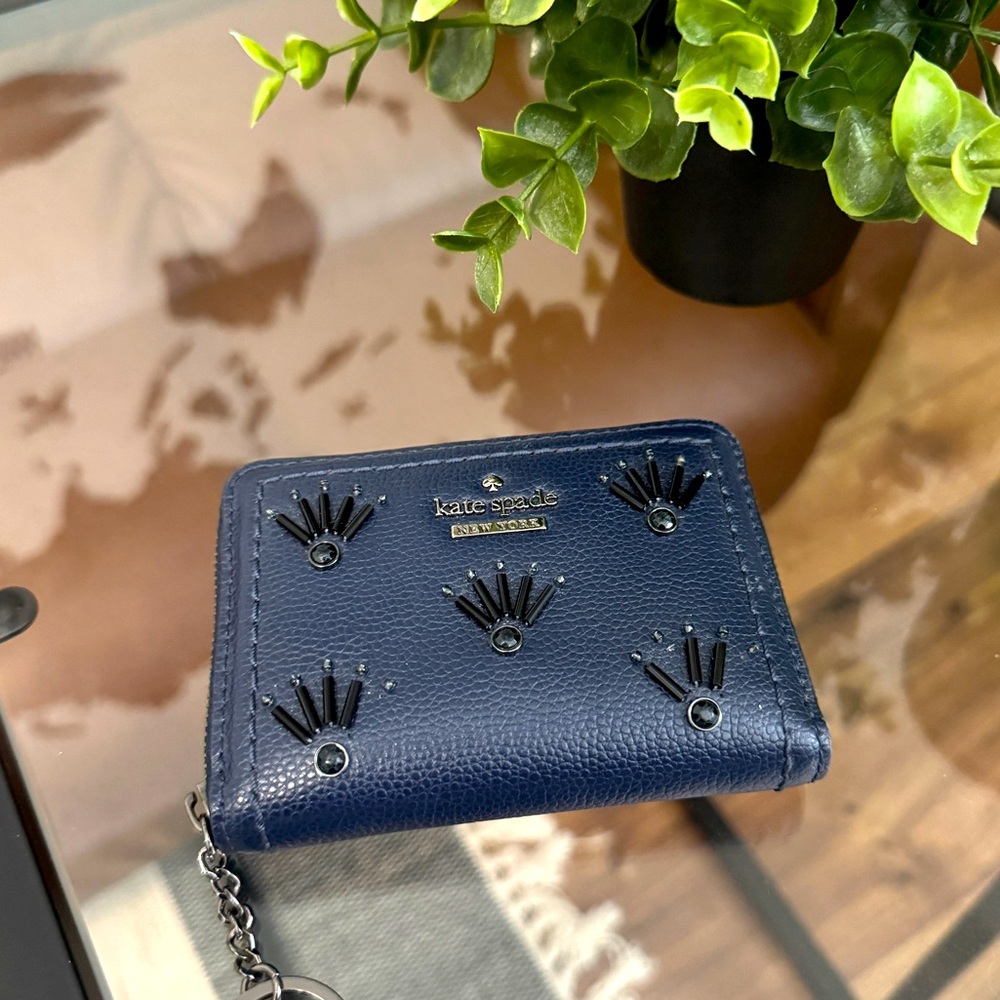 Kate Spade Dani Patterson Drive Embellished Card Wallet